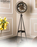 Industrial Tripod Stand Clock with Exposed Gears 1
