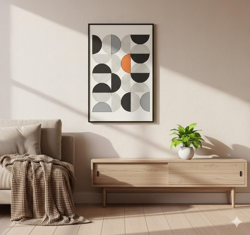 Modern Geometric Abstract Wall Art Print 1