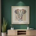 Contemporary Mandala Elephant Framed Wall Art 1