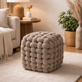 Textured Bubble Pouf Ottoman Seat 1