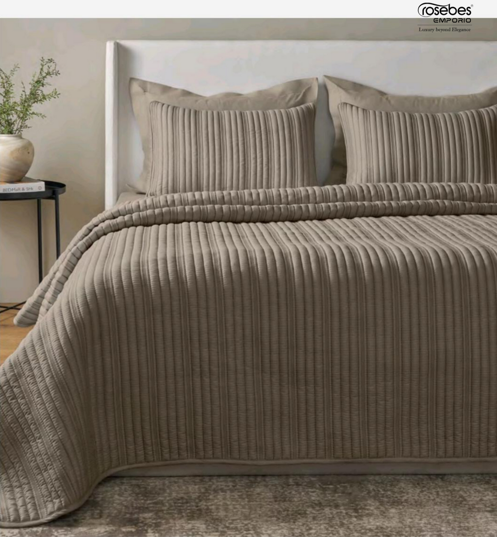 Quilted Channel Stitch Bedspread Set 2