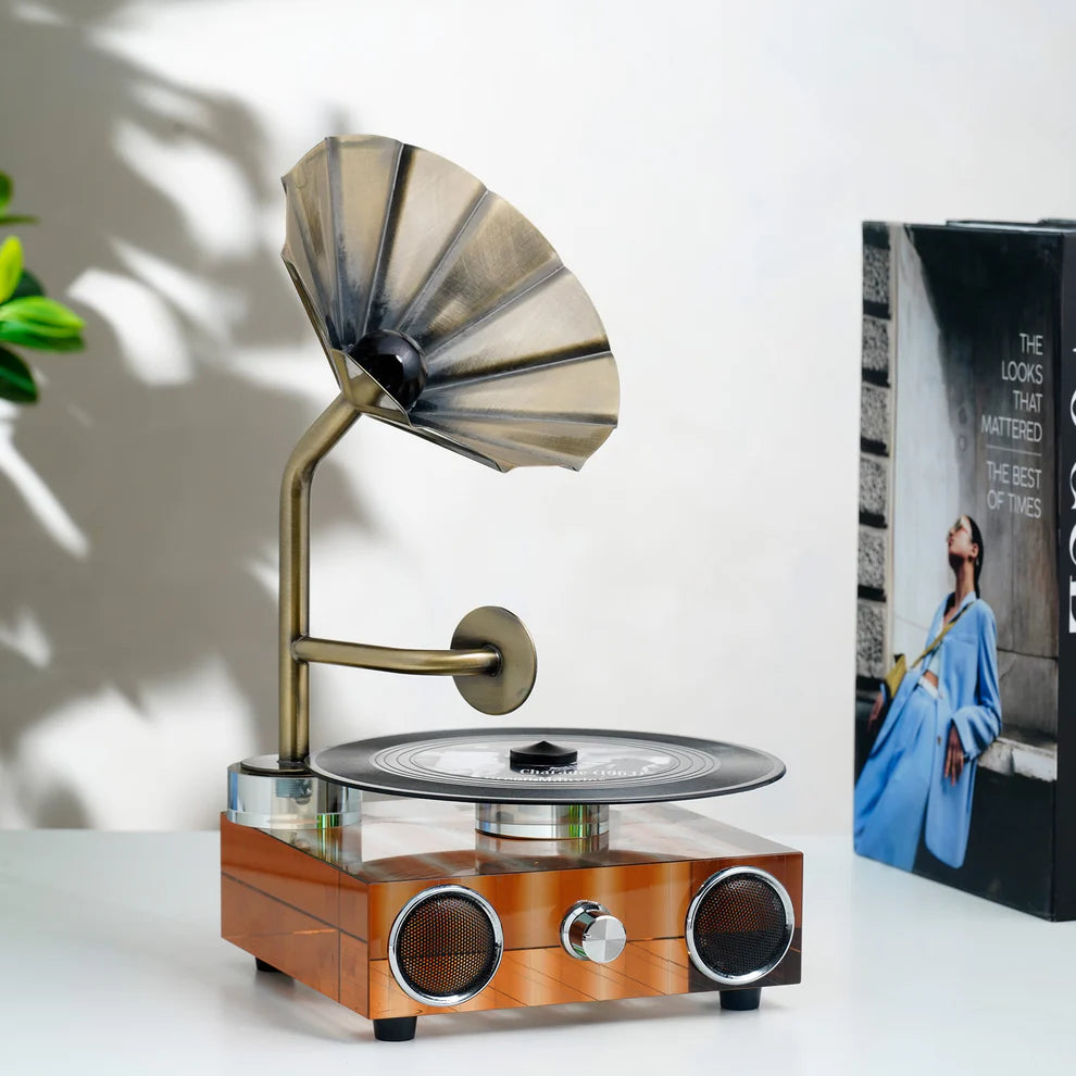 The Playback - Crystal Gramophone Table Showpiece
