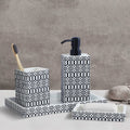 Geometric Pattern Bathroom Accessory Set 1