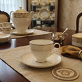 Elegant Gold Rim Fine China Tea Set 1