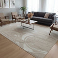 Abstract Wave Pattern Contemporary Area Rug 1