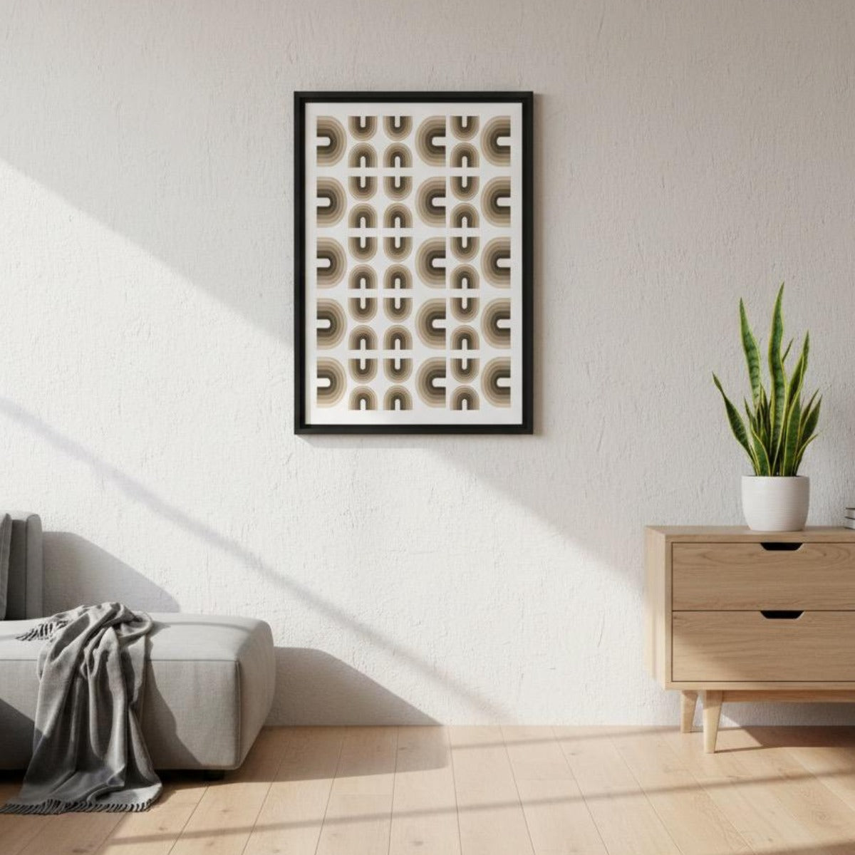 Modern Geometric Pattern Wall Art Print 1