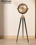 Vintage Brass Tripod Floor Clock 1