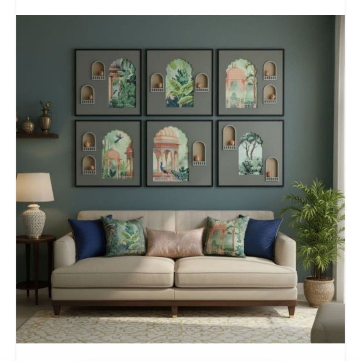 Moroccan Arch Botanical Art Print Set 2