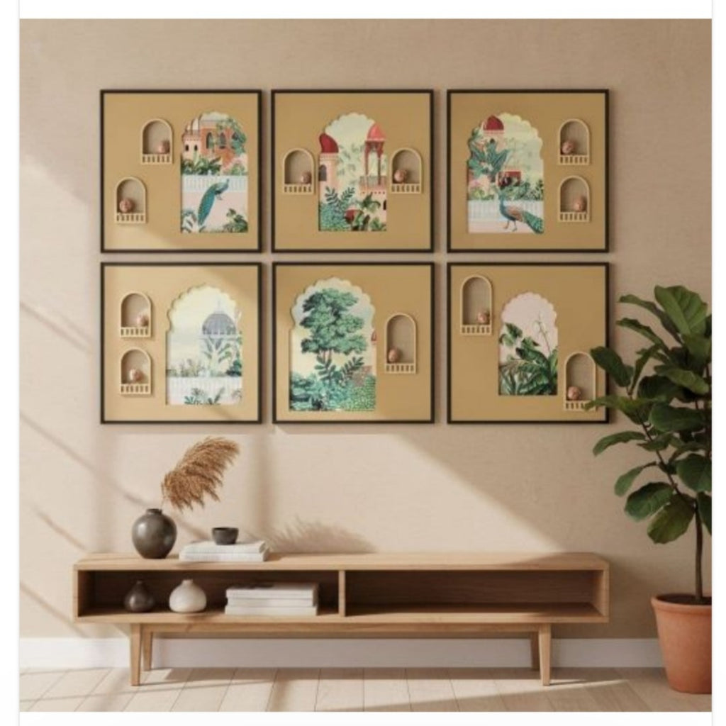 Moroccan Arch Botanical Art Print Set 1